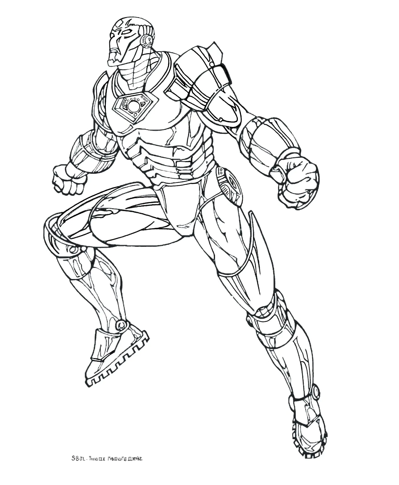 Dibujos para colorear de Iron Man para niños