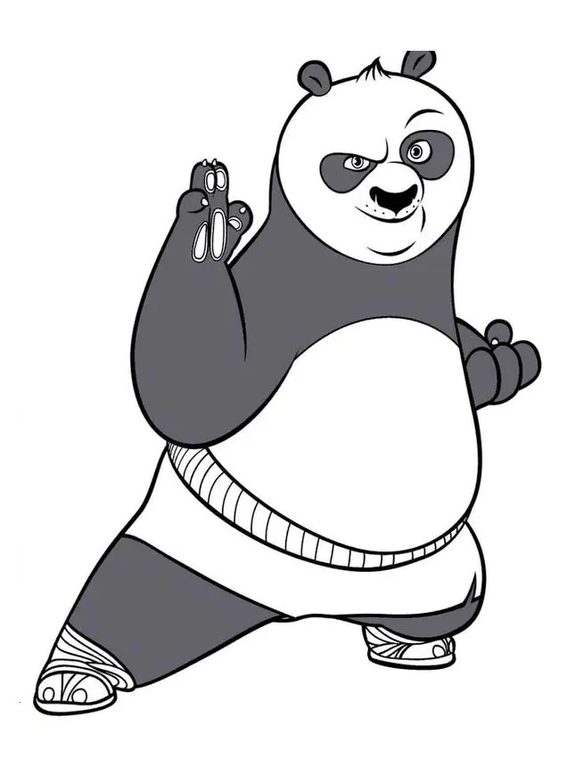 Dibujos para colorear para ninos de kung fu panda - 61304