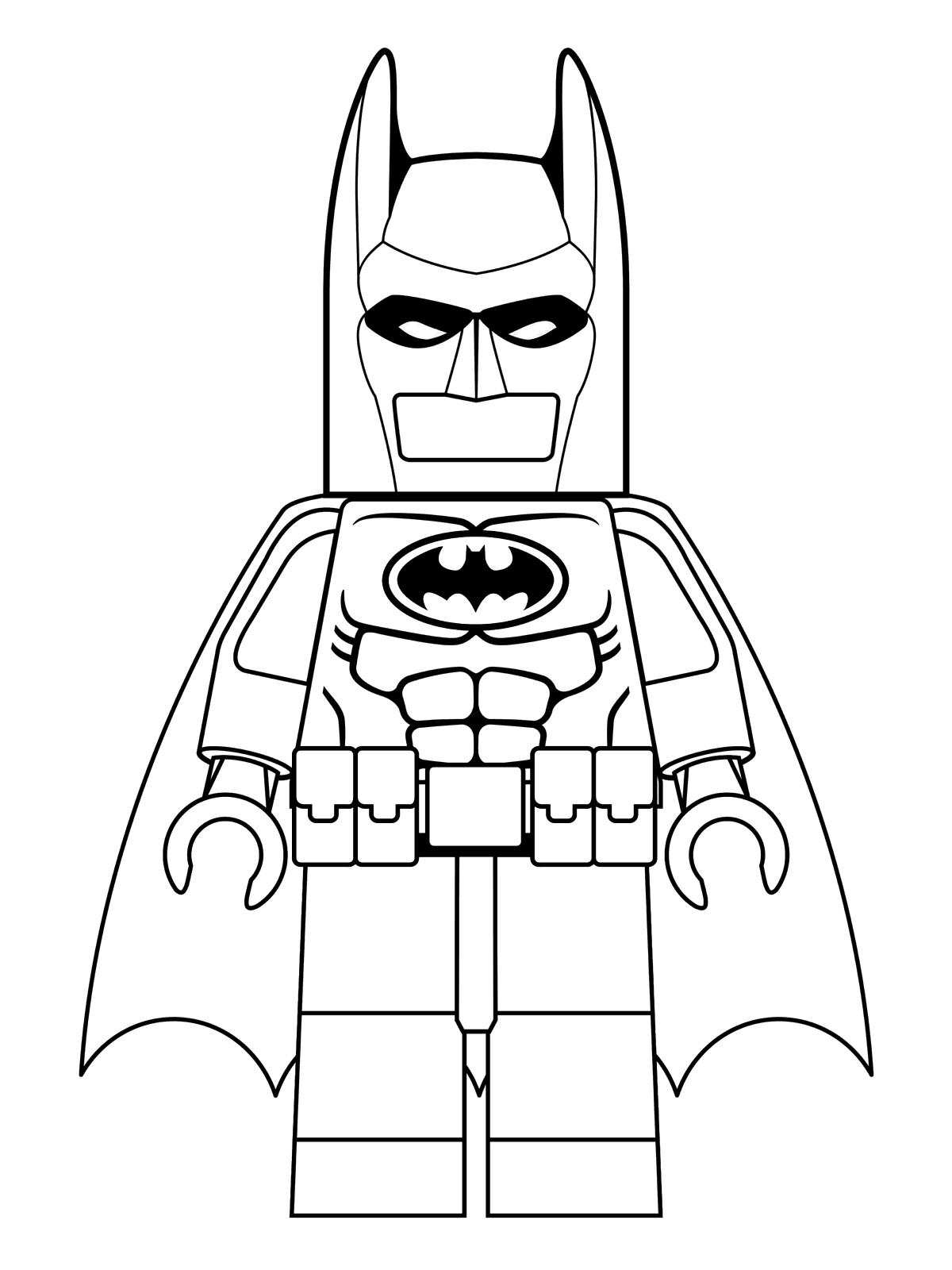 Simple coloriage Lego Batman