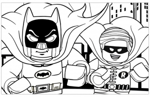 Dibujo de Lego Batman para imprimir y colorear