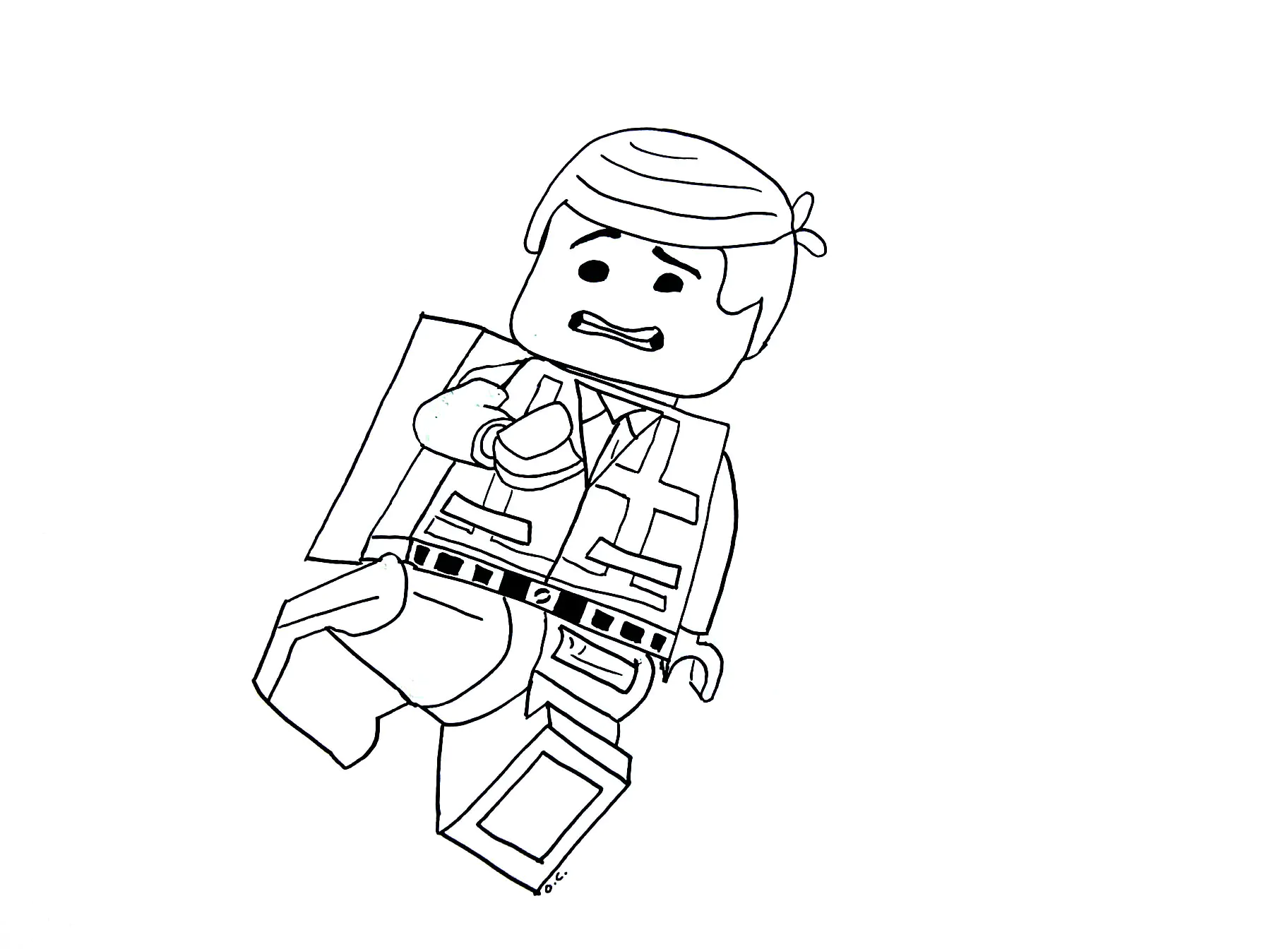 La gran aventura de Lego (Página para imprimir para niños)