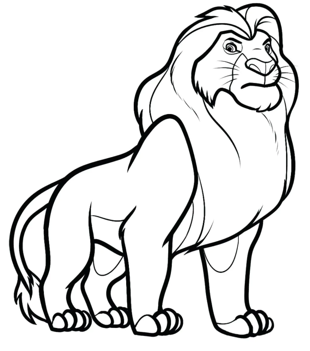 Gran León (Página para imprimir para niños)