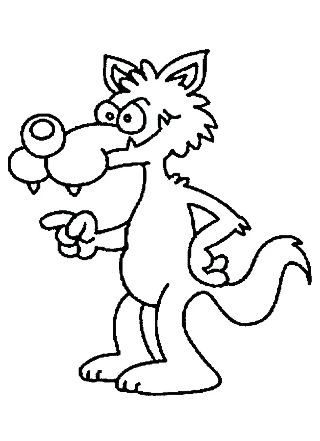 Lobo (Página para imprimir para niños)