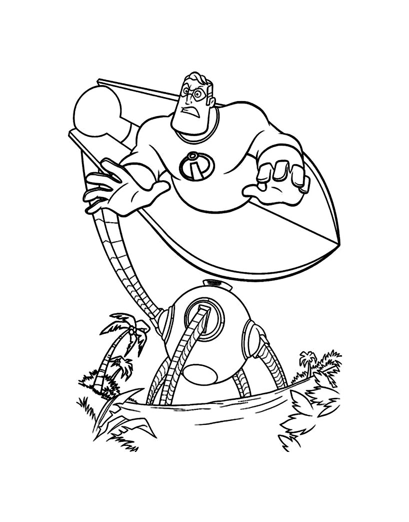 Mr. Indestructible lucha contra el robot Síndrome de su enemigo Mr. Indestructible lucha contra el robot Síndrome de su enemigo