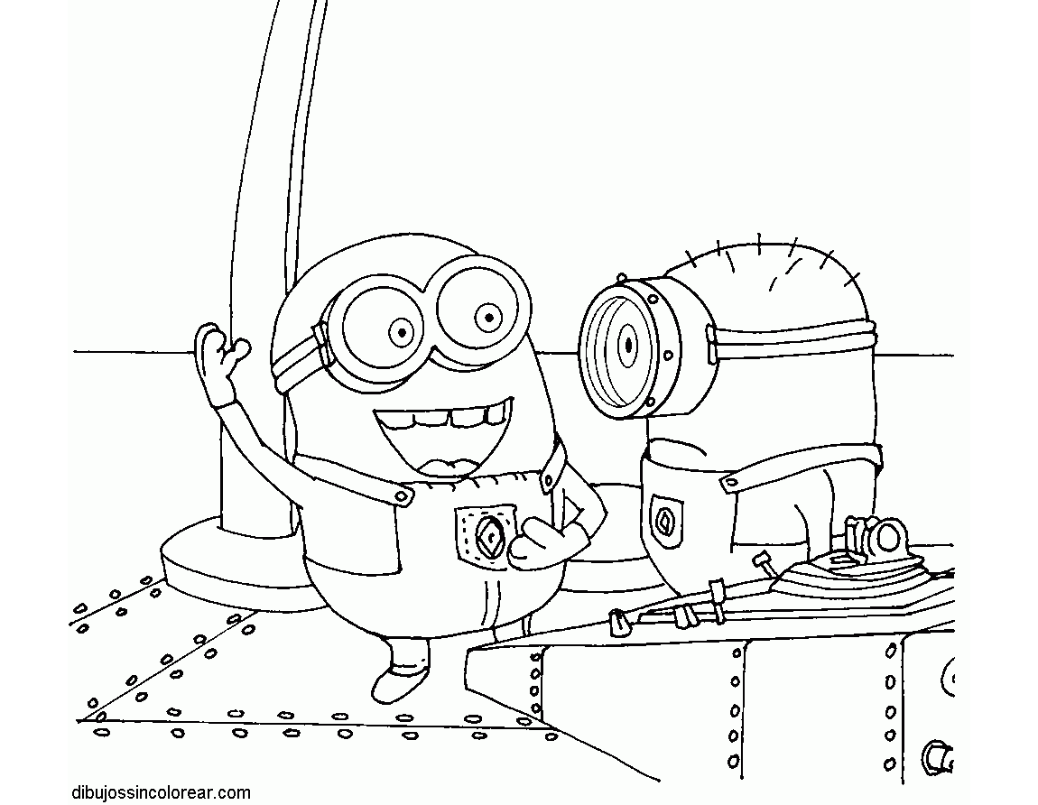 Dibujo de Los Minions para descargar e imprimir para niños