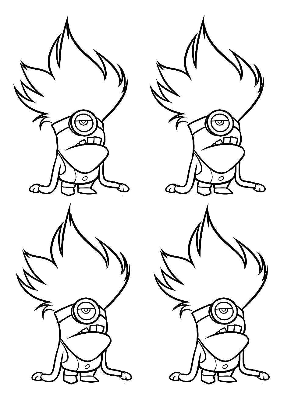 Páginas para colorear de Los Minions para niños