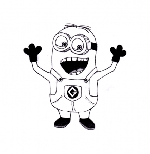 Dibujo de Los Minions para imprimir y colorear