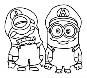 Dibujos para colorear gratis de Los Minions