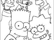 Páginas de Los Simpsons para imprimir para niños