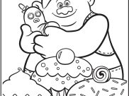 Páginas de Trolls para imprimir para niños