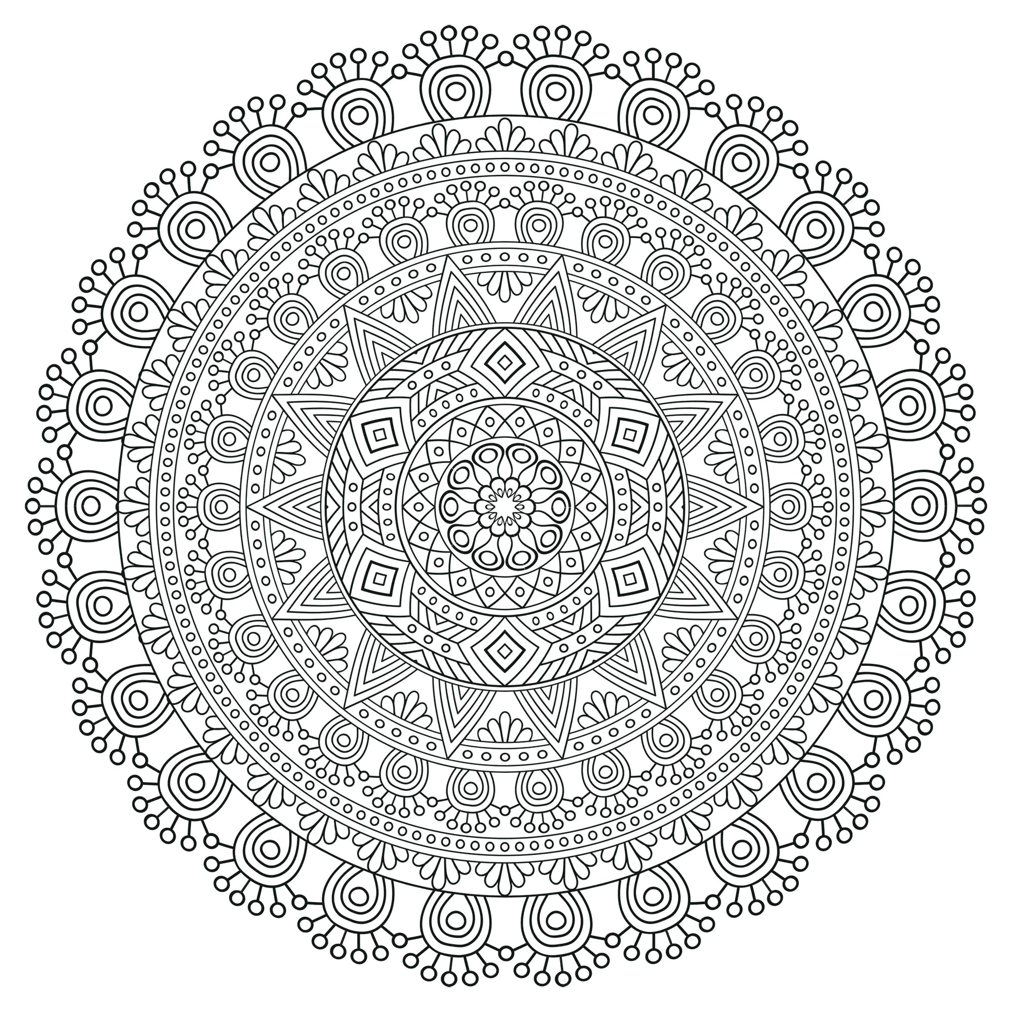 Mandala-zen-antistress-5 (Página para imprimir para niños)