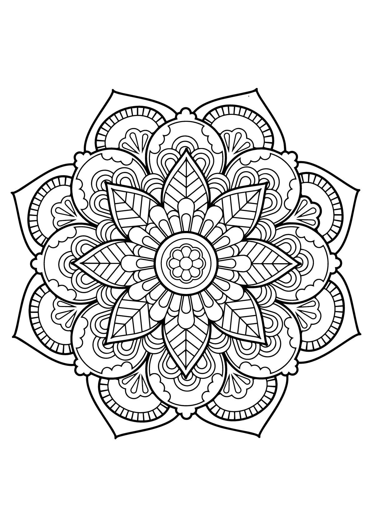 Mandala-complejo-libro-libre-22 (Página para imprimir para niños)