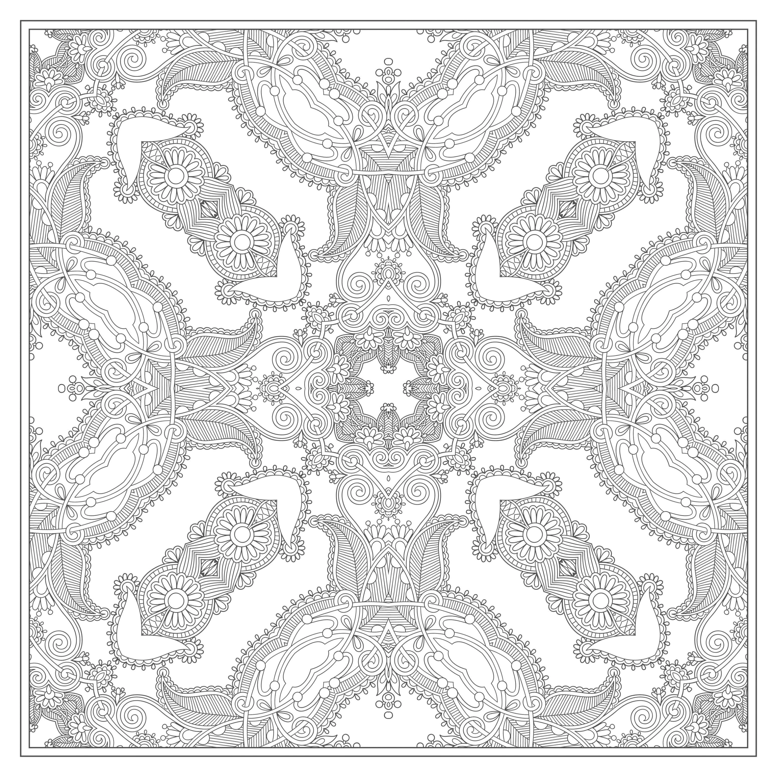 Dibujos para colorear gratis de Mandalas para descargar