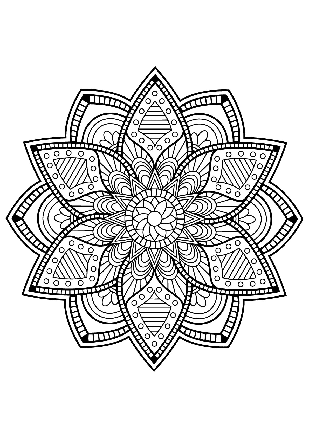 Mandala-complejo-libro-libre-24 (Página para imprimir para niños)