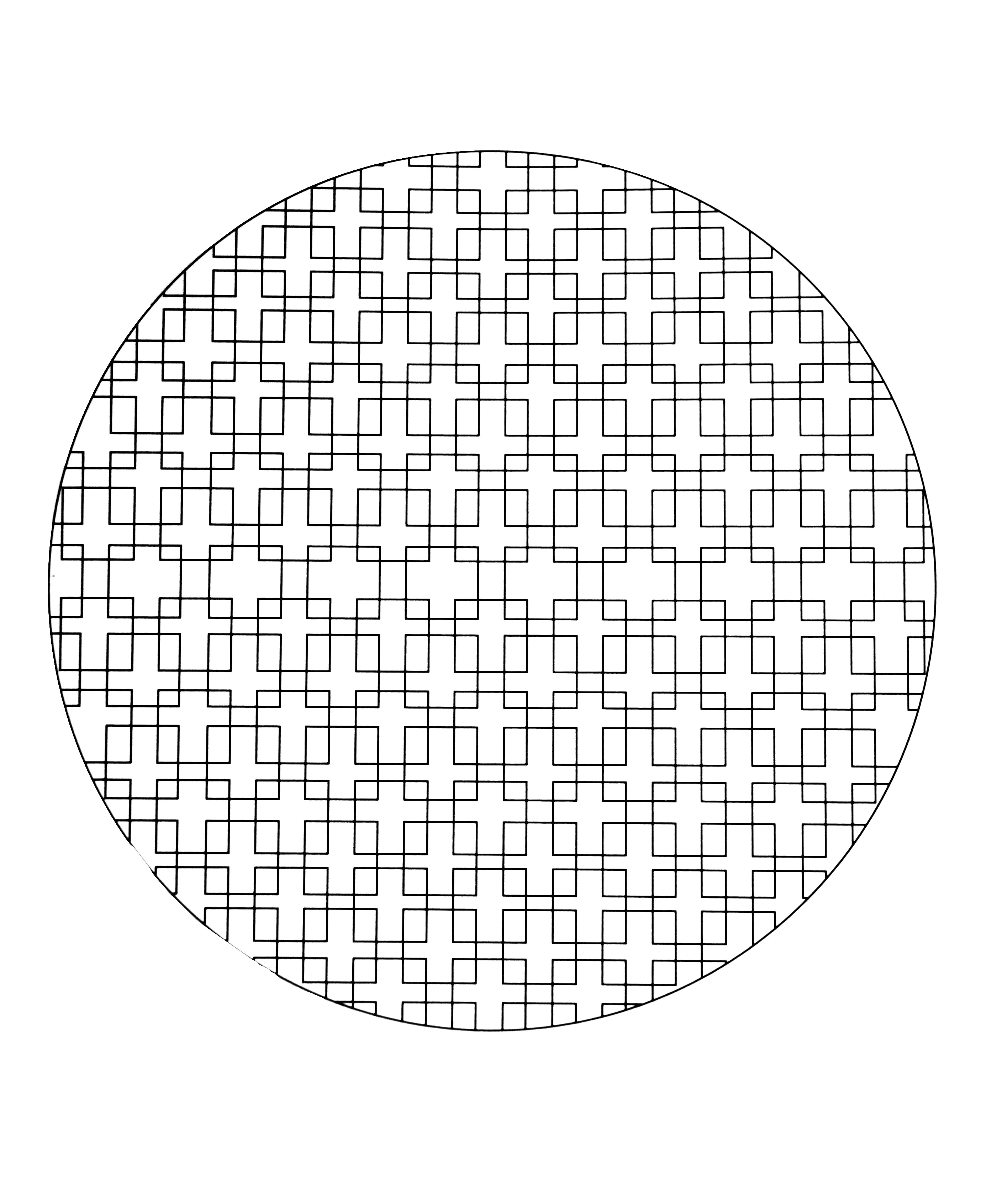 Formas inquietantes (Página de Mandalas para imprimir para niños)