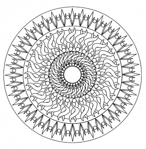 Mandala geometría fácil 6