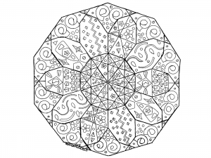 Mandala abstrait