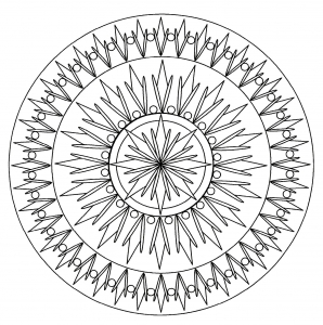 Mandala geometría fácil 2