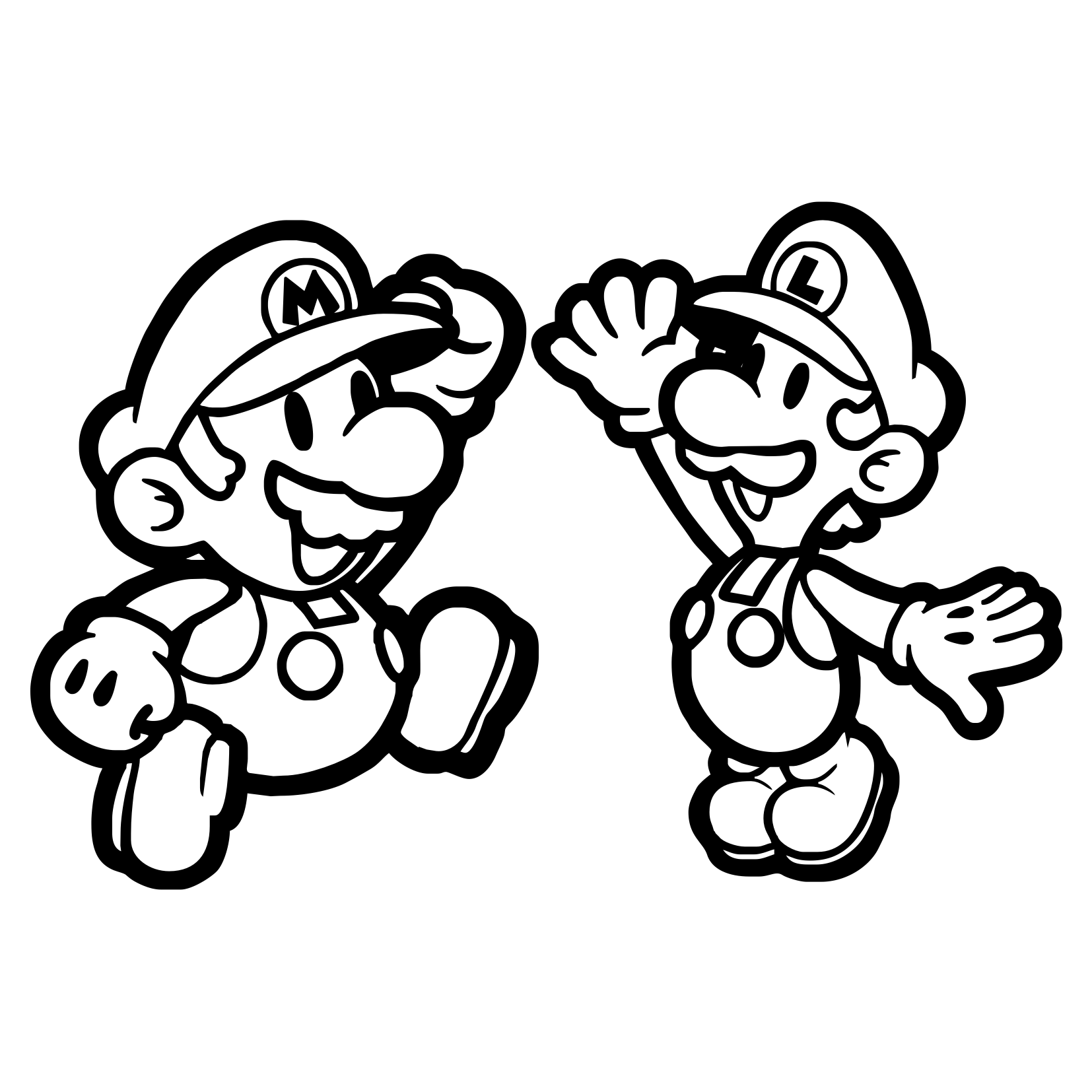 Mario y Luigi de niños