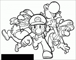 Coloriages mario bros 1