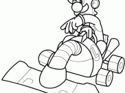 Páginas de Mario Kart para imprimir para niños