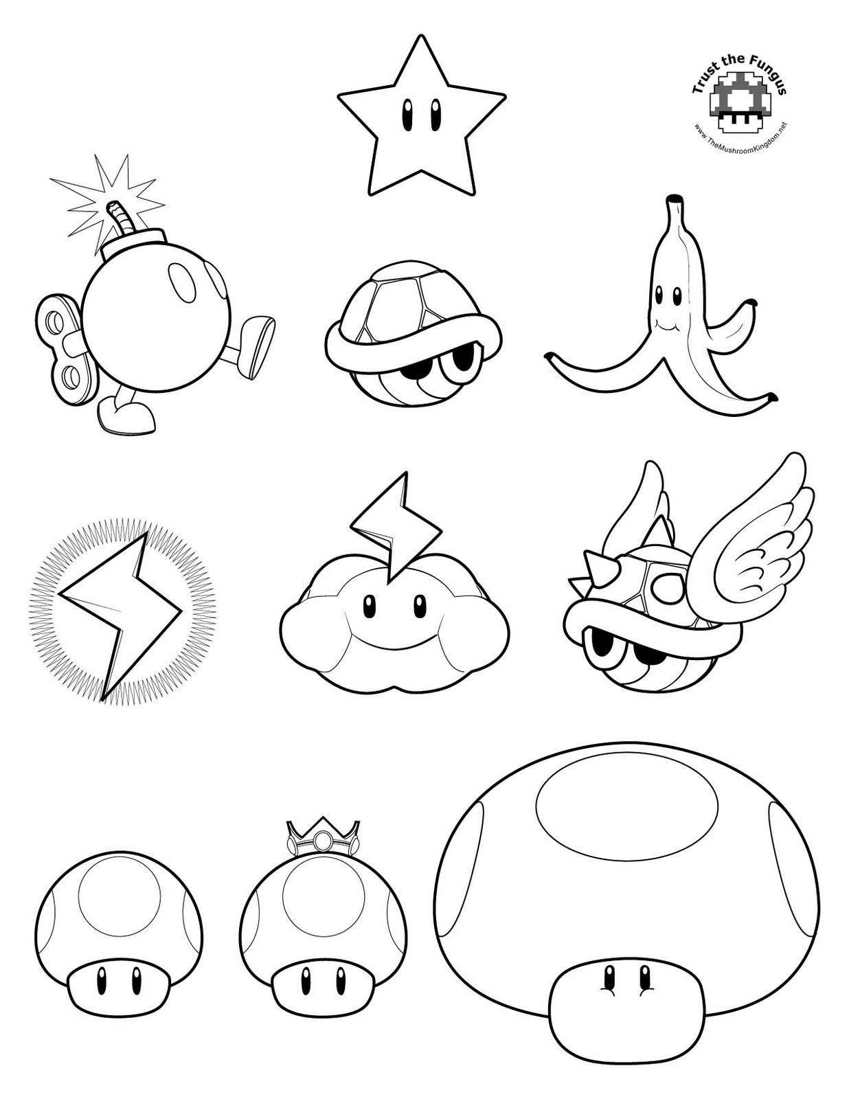 Descarga y colorea la imagen de Mario Kart (Página para imprimir) Descarga y colorea la imagen de Mario Kart (Página para imprimir para niños)