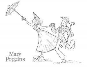 Joli Coloriage Mary Poppins