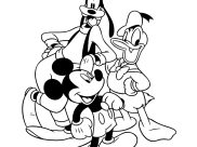 Páginas de Mickey y sus amigos para imprimir para niños