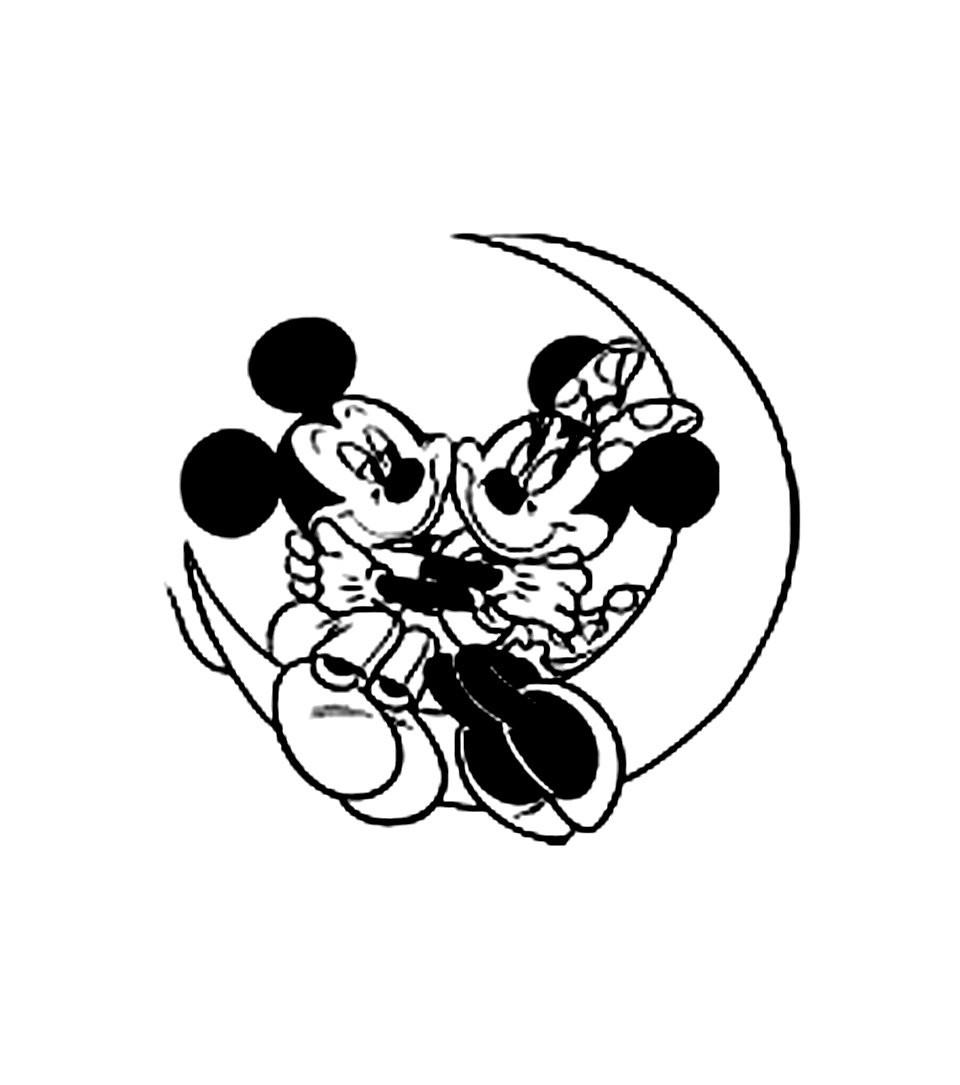 Simple Dibujos para colorear de Mickey y sus amigos