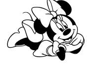 Páginas de Minnie para imprimir para niños