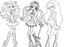 Dibujos de Monster High para colorear