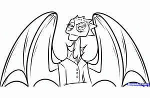 Monstres Académie: Dean Dean Hardscrabble (Página de Monstruos University  para imprimir)