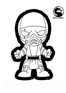 Mortal Kombat : Dibujos para colorear gratis de mortal-kombat para niños