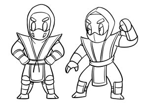 Mortal Kombat : Dibujos para colorear gratis de mortal-kombat para imprimir