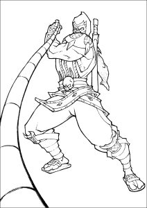 Mortal Kombat : Dibujos para colorear para niños gratis de mortal-kombat
