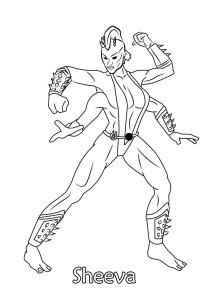 Mortal Kombat : Dibujos para colorear para niños de mortal-kombat