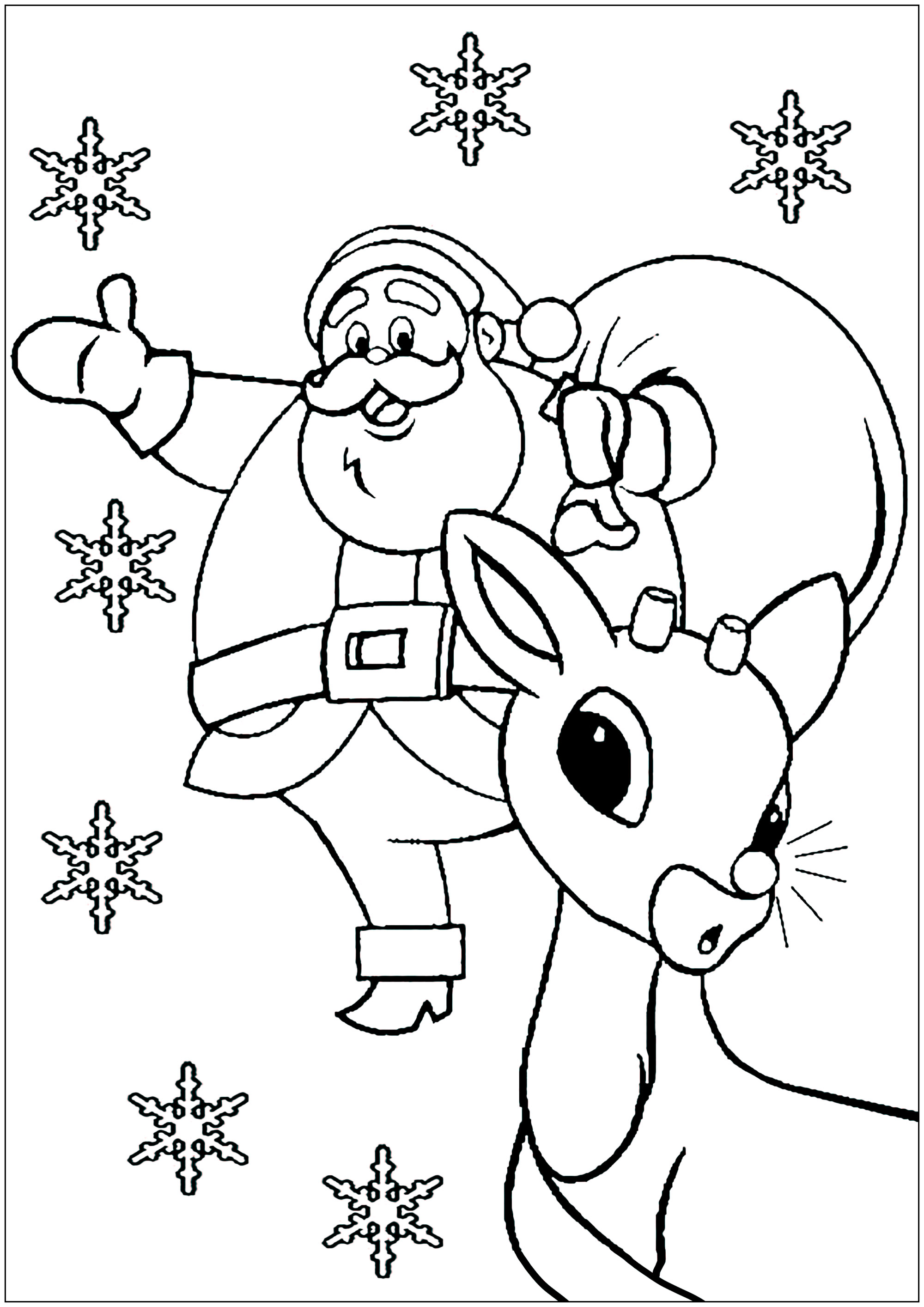 Rodolphe / Rudolphe el reno de la nariz roja y Papá Noel