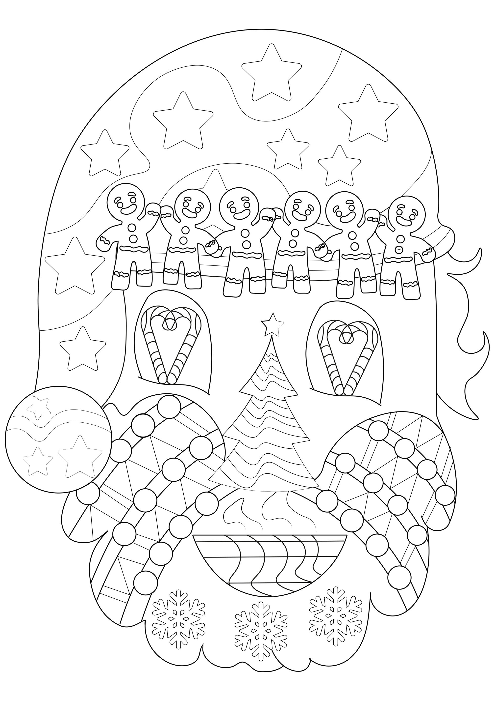 Santa para recortar (Página de Navidad para imprimir) Santa para recortar (Página de Navidad para imprimir para niños)