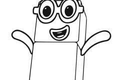 Páginas de Numberblocks para imprimir para niños