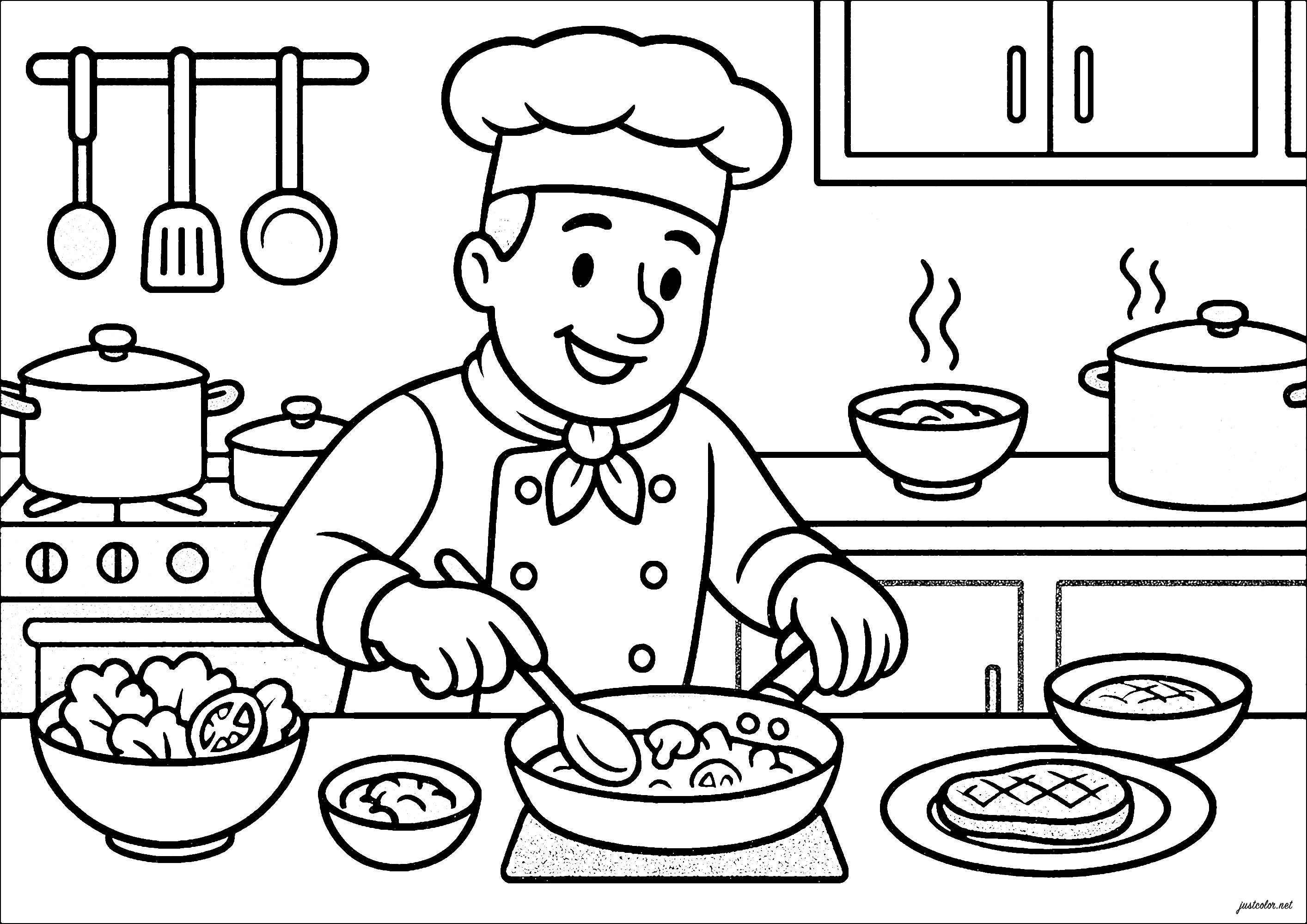 Dibujos para colorear gratis para niños de oficios