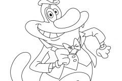 Dibujos de Oggy y las cucarachas para colorear
