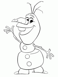 Olaf de Frozen páginas para colorear para descargar gratis