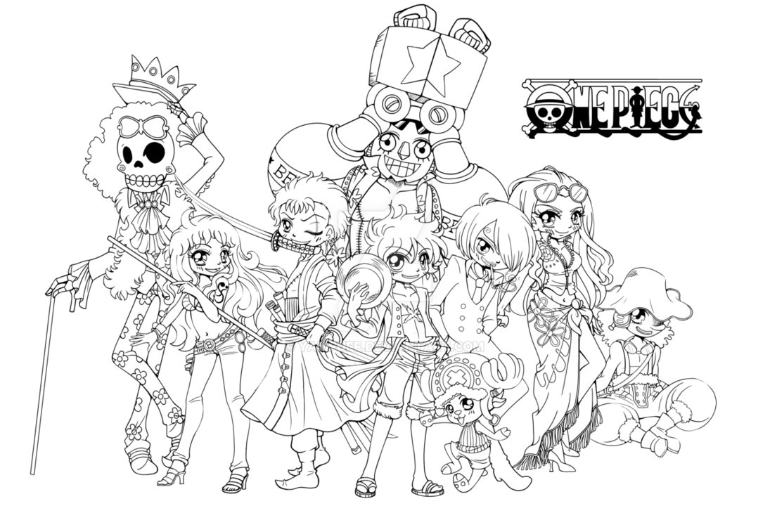 Dibujos para colorear de One Piece, Origen : Deviant. Art:Yampuff   Artista : Yampuff