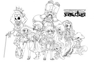 Dibujos para colorear de One Piece para descargar gratis