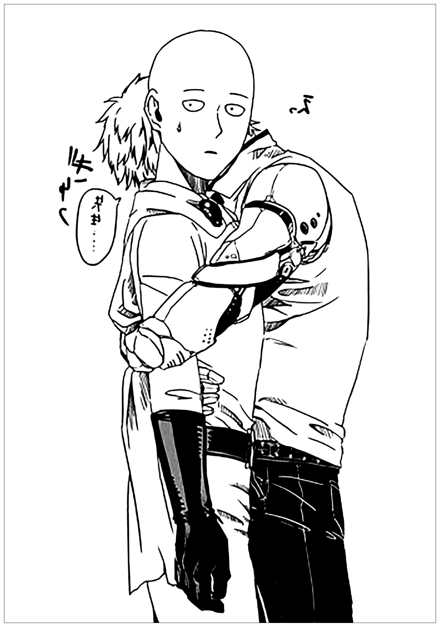 Divertidas páginas para colorear de One Punch Man para imprimir y colorear Divertidas páginas para colorear de One Punch Man para imprimir y colorear