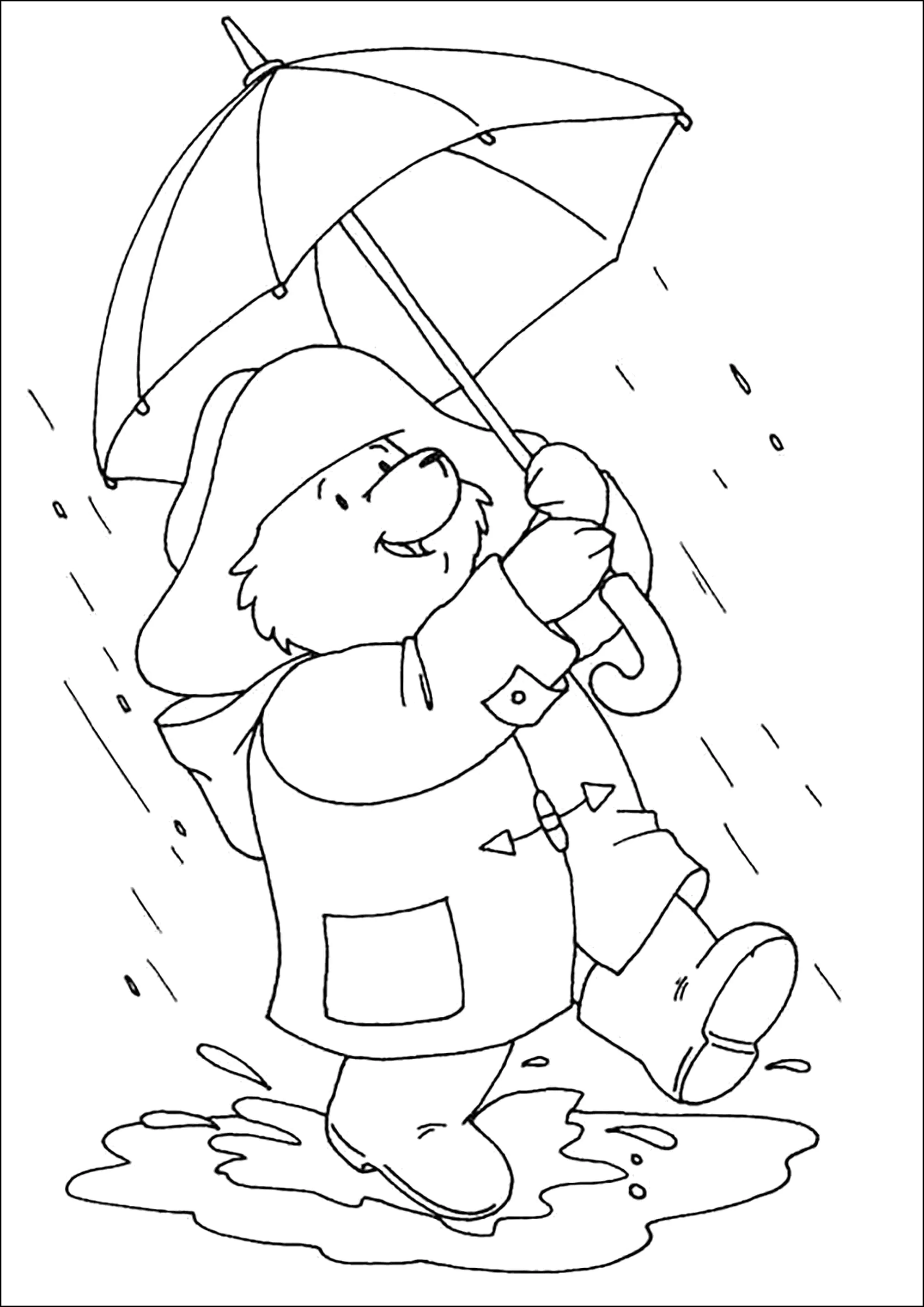 Dibujos para colorear de oso-paddington para descargar (Oso Paddington)