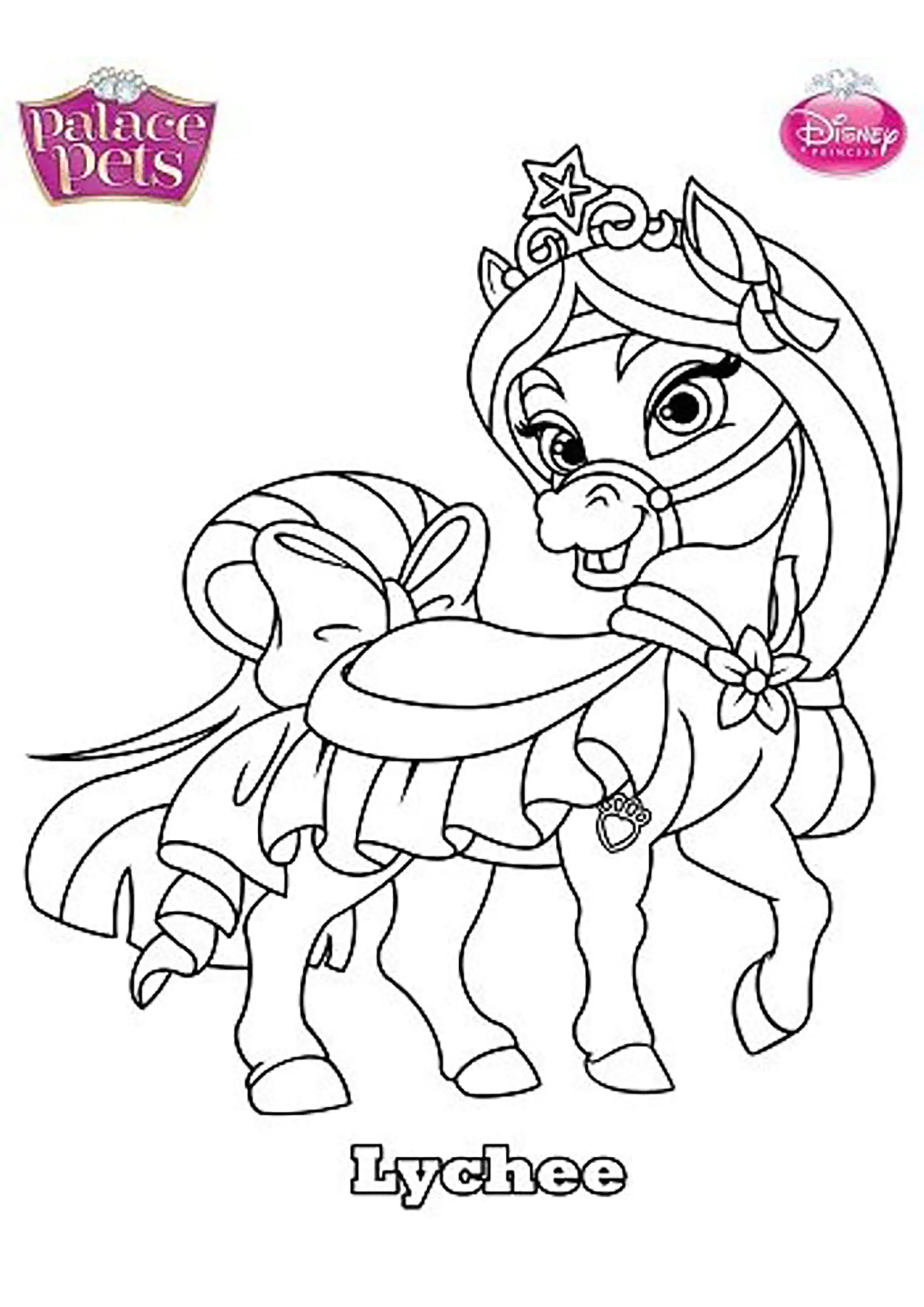 Lichi (Página de Palace Pets para imprimir para niños)