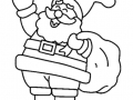 Colorear Papá Noel muy fácil