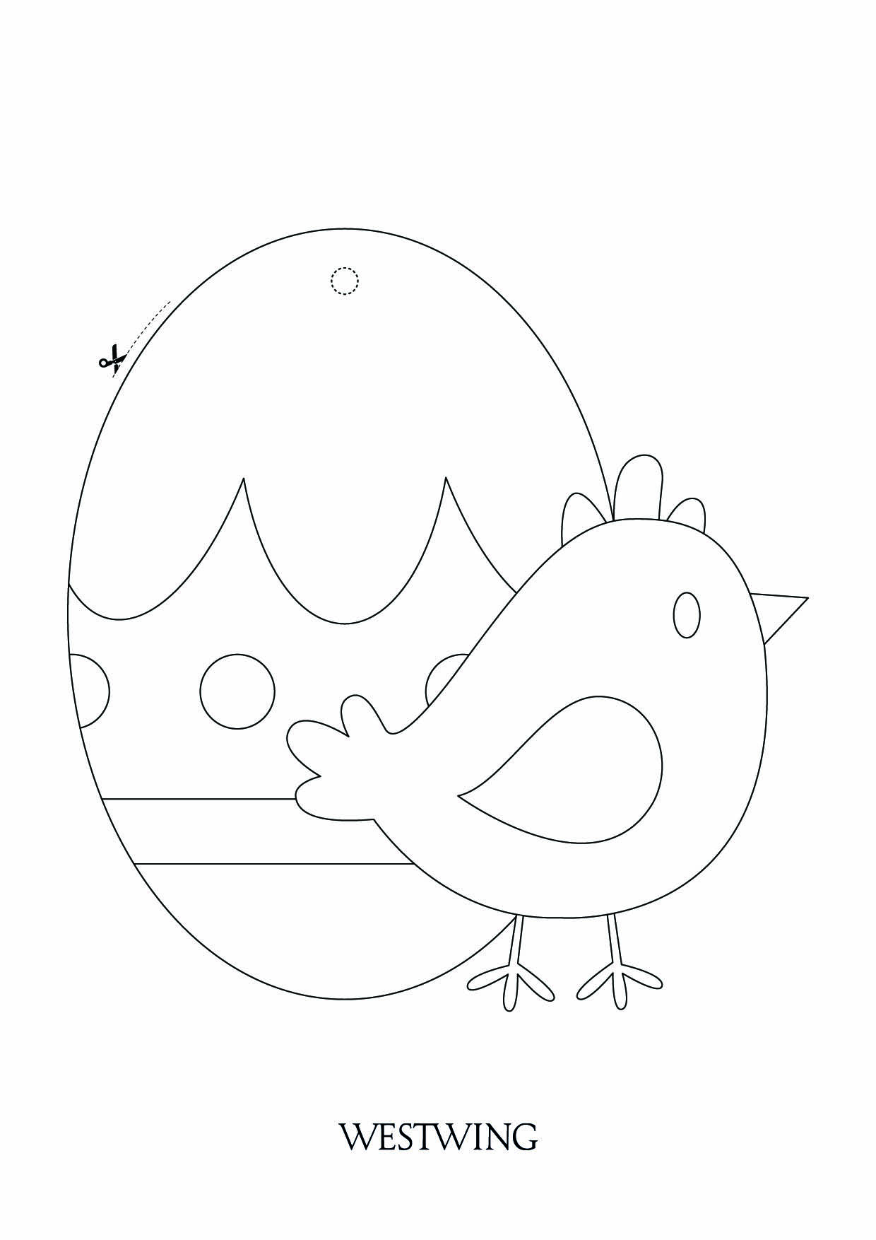 Imagen de Pascua para niños para descargar e imprimir