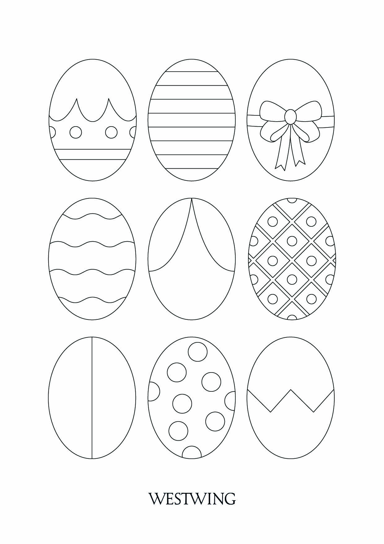 Divertidas páginas de Pascua para imprimir y colorear